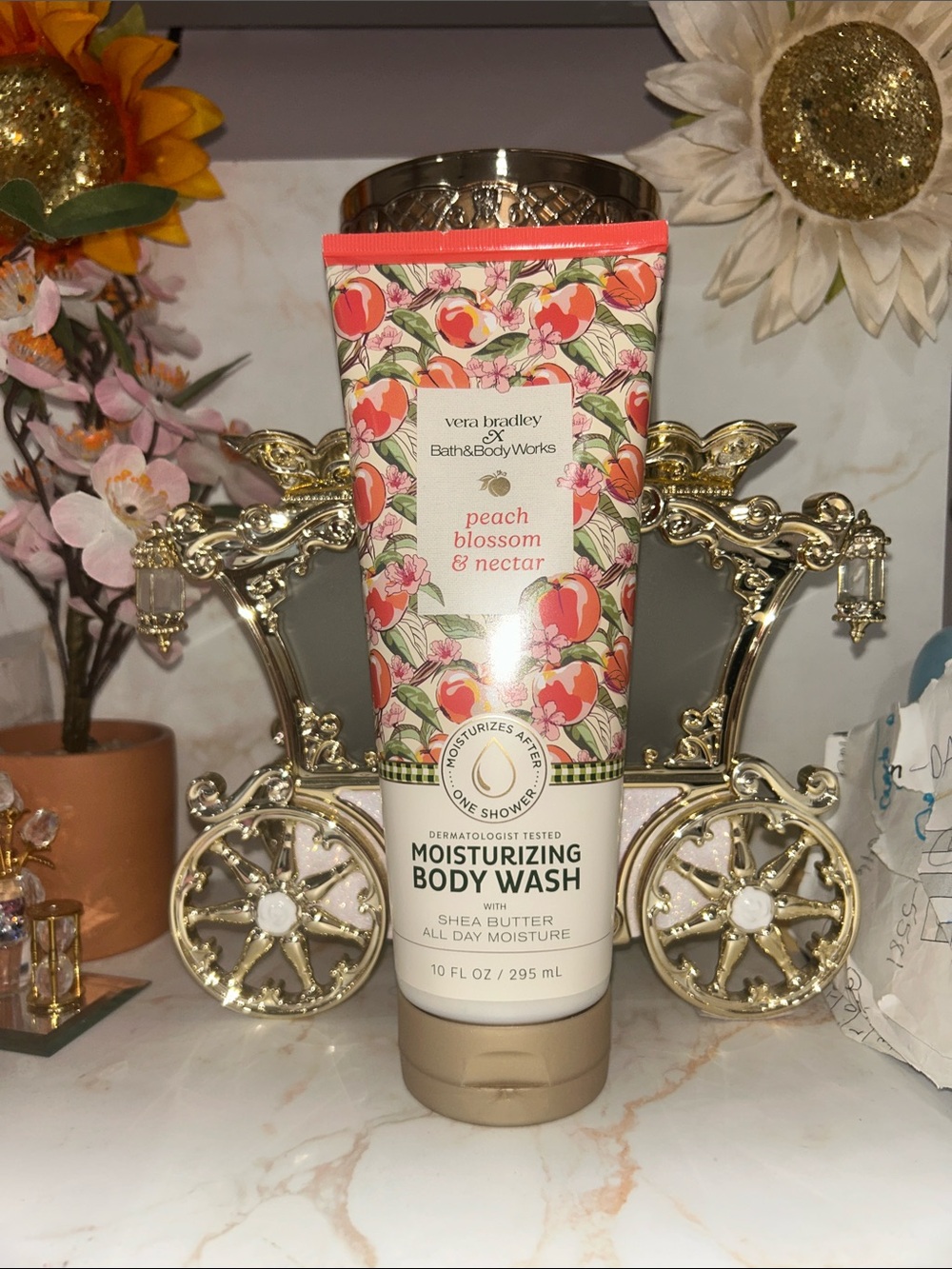 Bath & Body Works X Vera Bradley Peach Blossom & Nectar Body Wash. NEW! 🍑